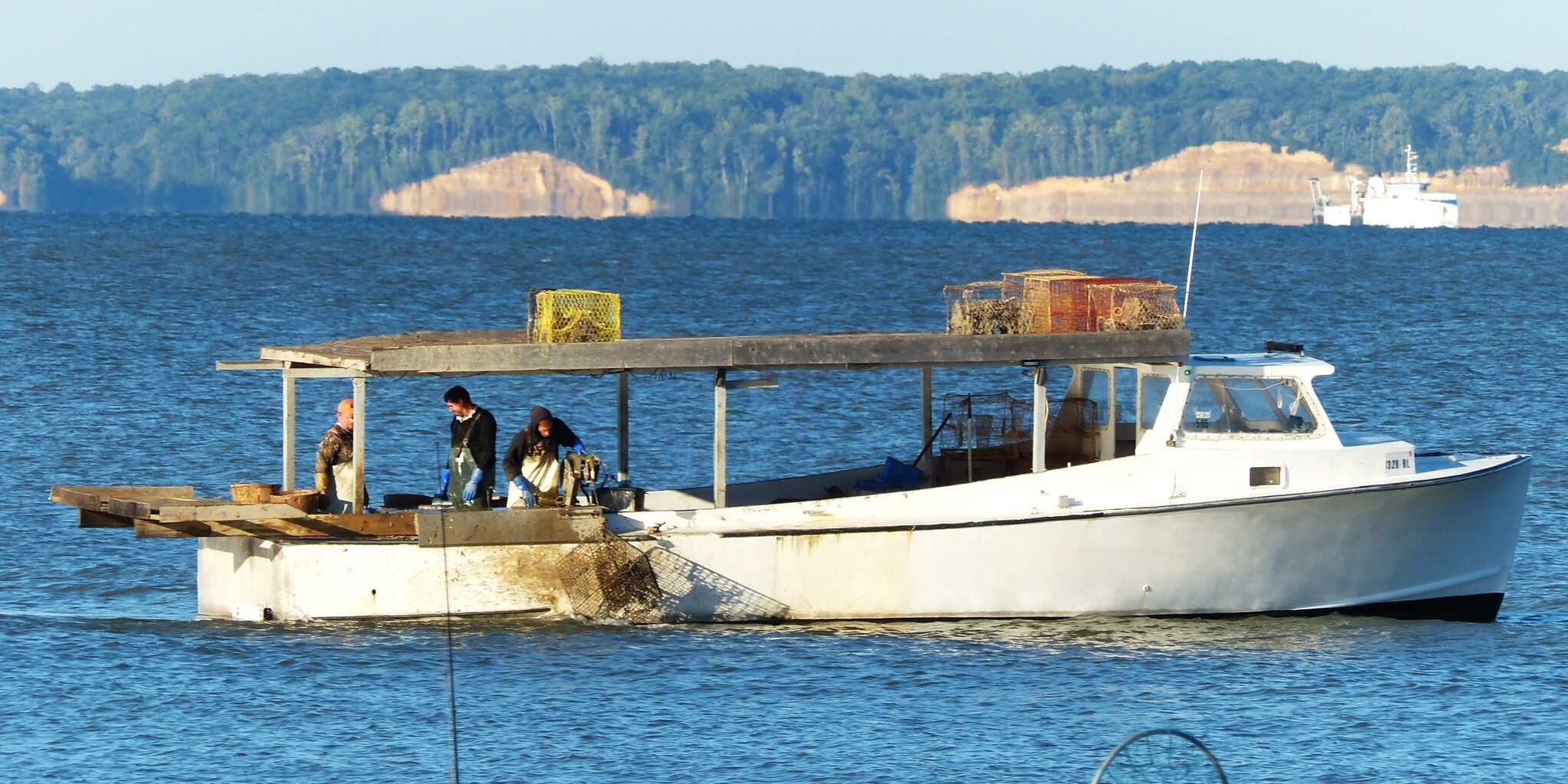Commercial workboat operating on the Chesapeake Bay
